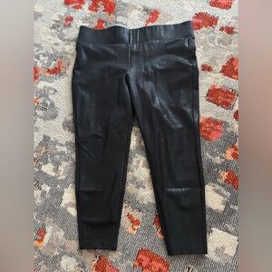 Torrid Black Faux Leather Pull on Pants